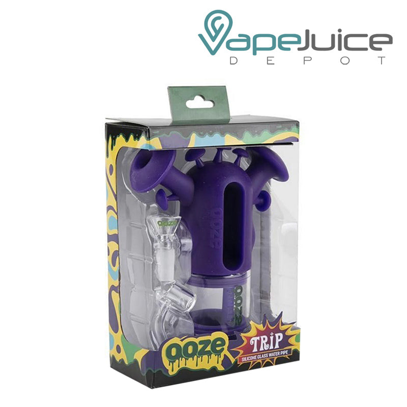 A box of Ooze Trip Pipe Silicone Bubbler - Vape Juice Depot