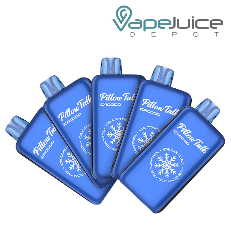 Pillow Talk IC40000 5 Pack Bundle Blue Razz Ice - Vape Juice Depot