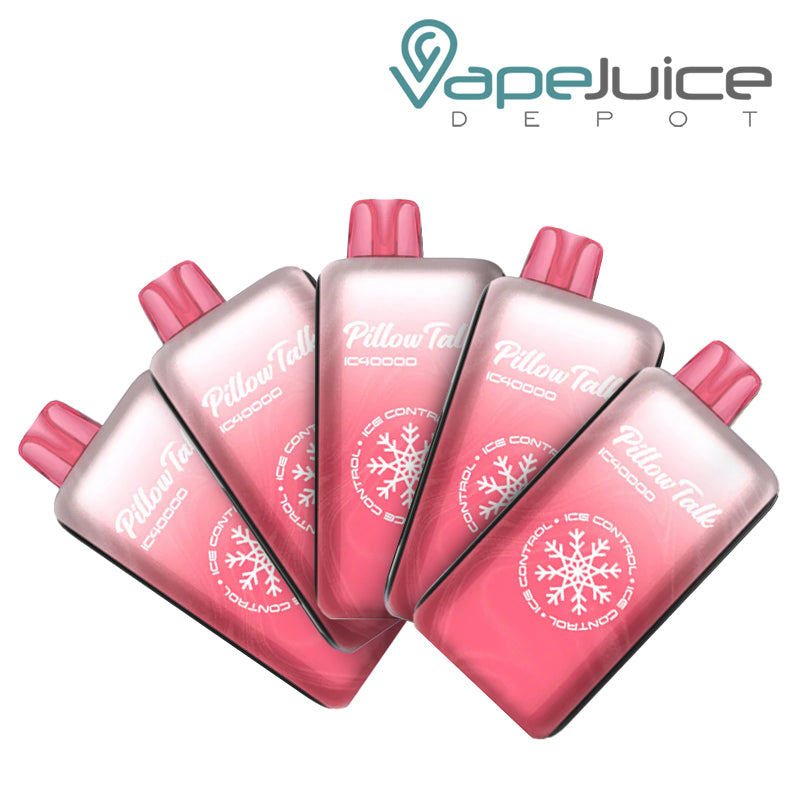 Pillow Talk IC40000 5 Pack Bundle Raspberry Watermelon Refresher - Vape Juice Depot