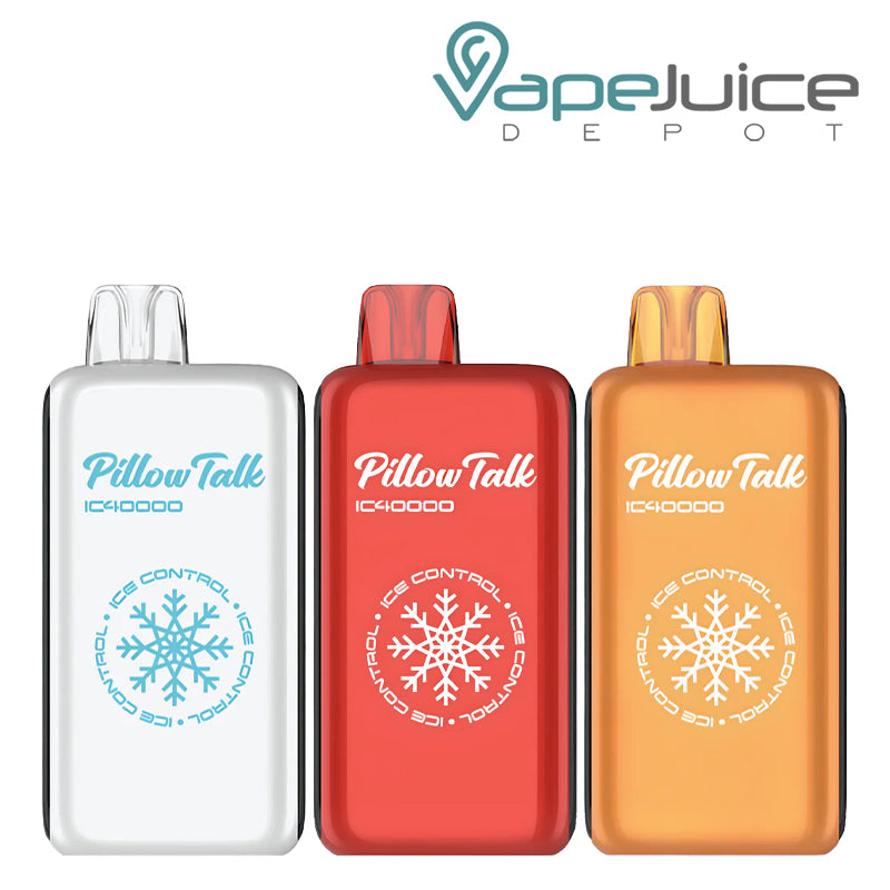 Three Flavors of Pillow Talk IC40000 Disposable - Vape Juice Depot