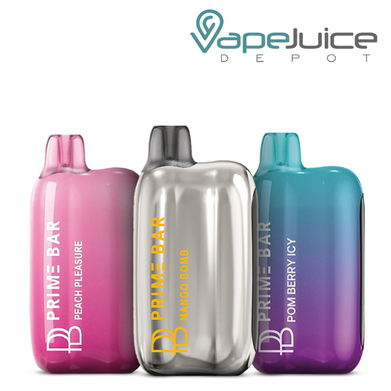 Three Flavors of Prime Bar 15000 Puffs 20mg Disposable - Vape Juice Depot