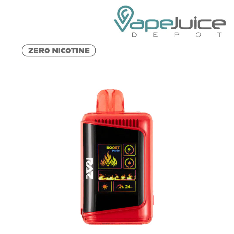 A Disposable of RAZ LTX 25K Zero Nicotine Disposable with display screen - Vape Juice Depot