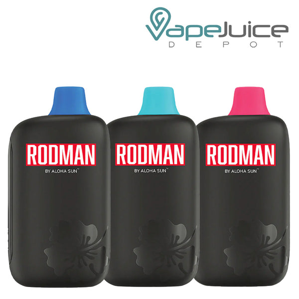 Three Flavors of Rodman 9100 Disposable - Vape Juice Depot