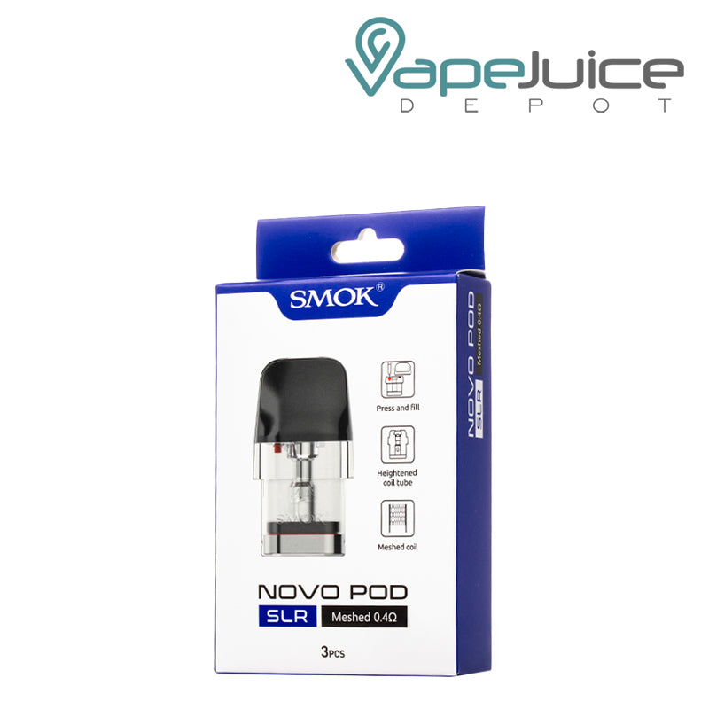 A Box of 0.4ohm SMOK Novo SLR Replacement Pods - Vape Juice Depot