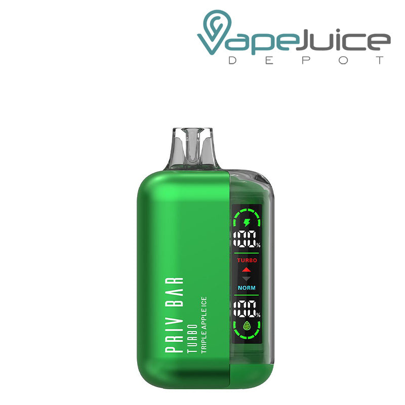 Triple Apple Ice SMOK Priv Bar Turbo 15K Disposable with display screen - Vape Juice Depot