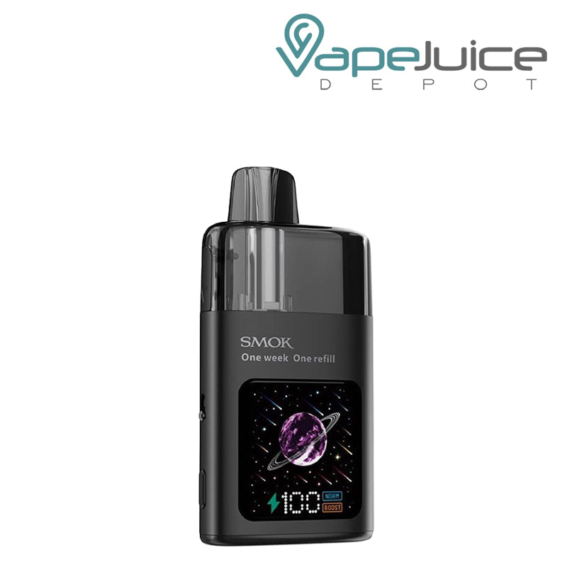 A Black SMOK TFOS pod kit with a digital display - Vape Juice Depot