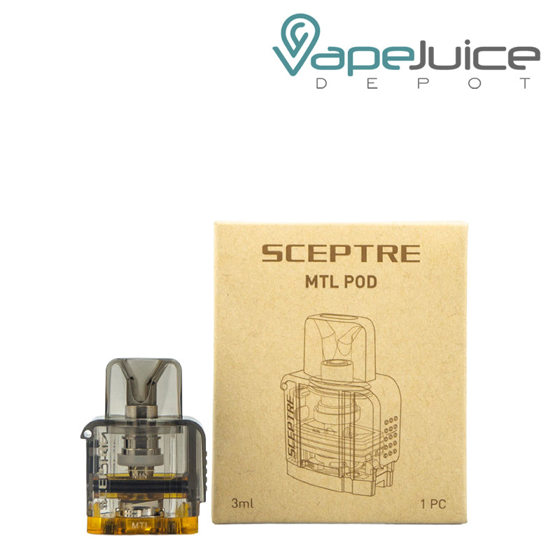 A Innokin Sceptre Replacement Pod and a box next to it - Vape Juice Depot