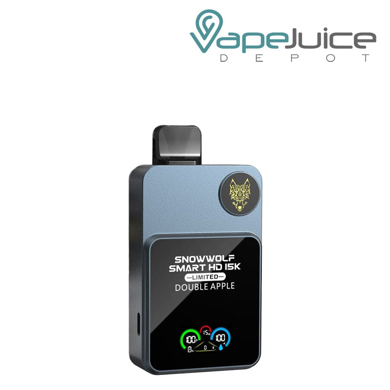 Double Apple Snowwolf Smart HD 15K Disposable Vape with display screen - Vape Juice Depot