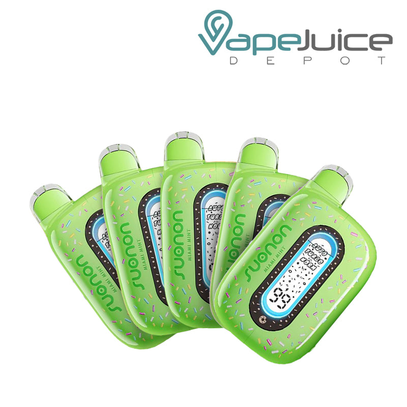 Suonon Donete 50K 5 Pack Bundle Miami Mint - Vape Juice Depot