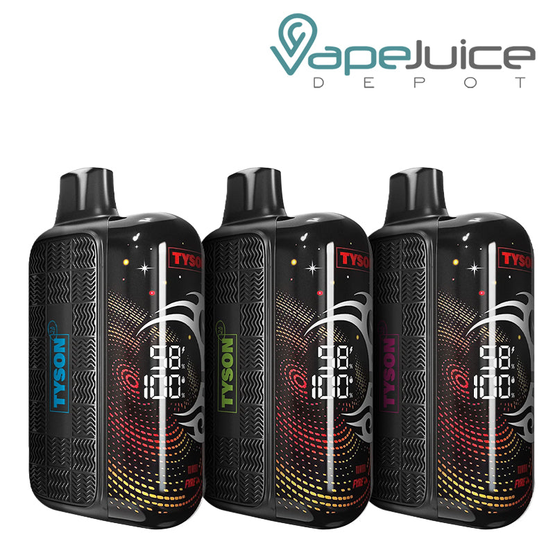 Three Flavors of Tyson 2.0 Legend 30K Disposable with 3D screen - Vape Juice Depot