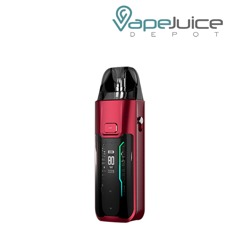 Side view of Vaporesso LUXE XR Max Pod Mod Kit with display screen - Vape Juice Depot