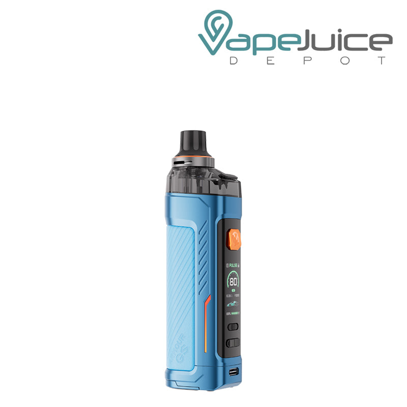 Blue Black Vaporesso Armour GS Kit with Firing button and display screen - Vape Juice Depot