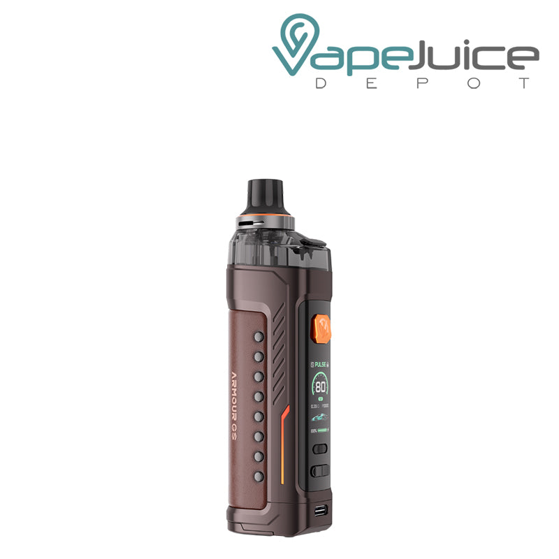 Brown Black Vaporesso Armour GS Kit with Firing button and display screen - Vape Juice Depot