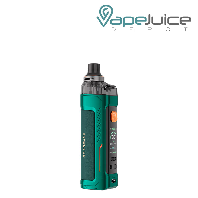 Green Black Vaporesso Armour GS Kit with Firing button and display screen - Vape Juice Depot
