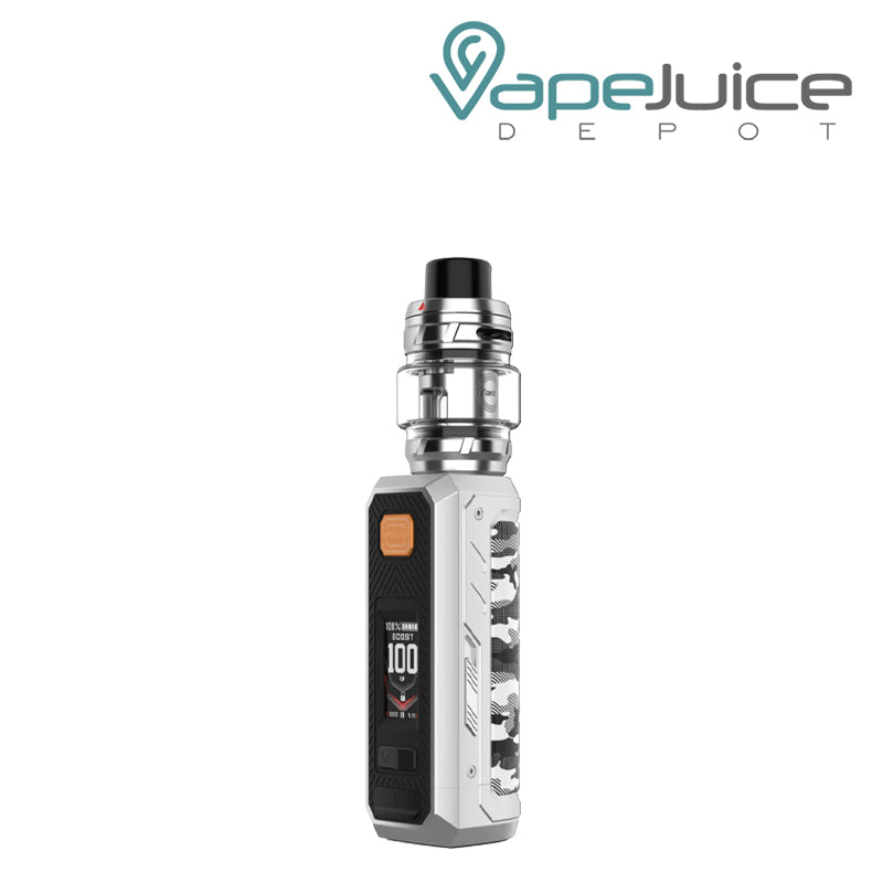 Camo Silver Vaporesso Armour Ultra Box Kit with buttons and display screen - Vape Juice Depot