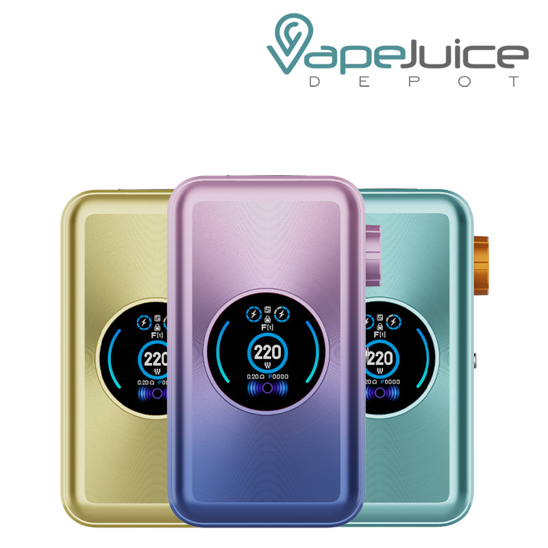 Three Colors of Vaporesso GEN MAX Box Mod with led screen - Vape Juice Depot