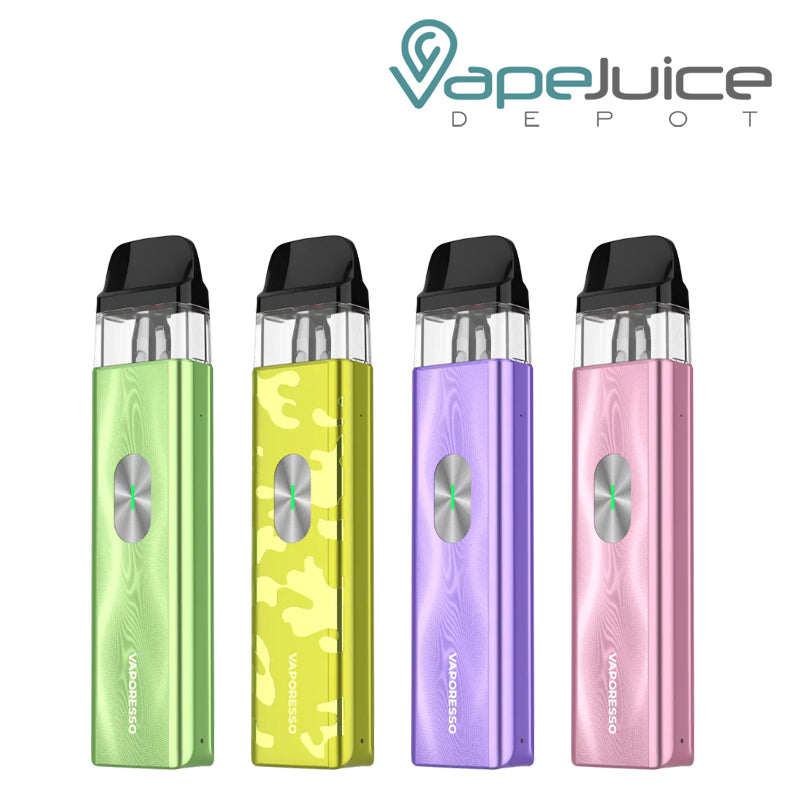 Four Color of Vaporesso XROS 4 Mini Pod Kit with firing button - Vape Juice Depot