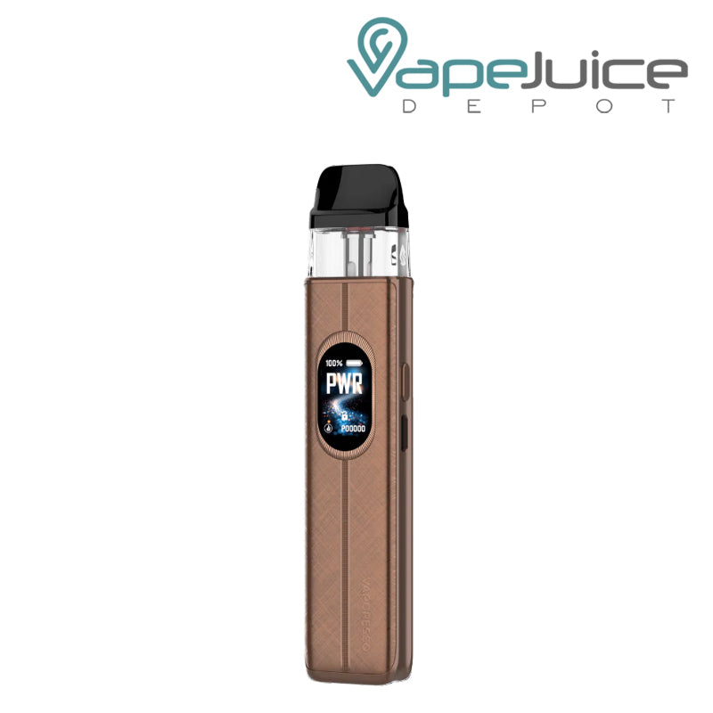 A Silk Brown Vaporesso XROS 6 Pod Kit with display screen - Vape Juice Depot