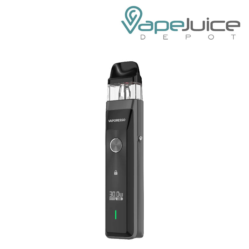 Black Vaporesso XROS Pro Pod System with firing button and power indicator - Vape Juice Depot