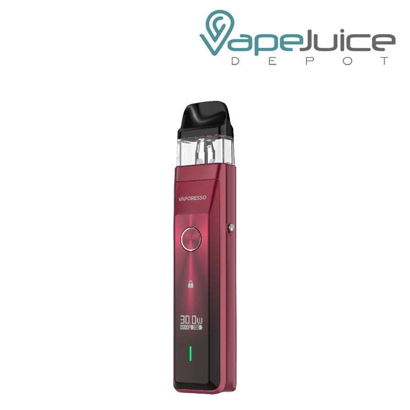 Red Vaporesso XROS Pro Pod System with firing button and power indicator - Vape Juice Depot