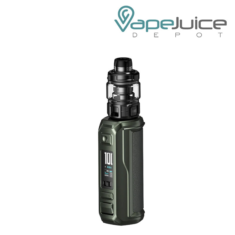 Lime Green VooPoo ARGUS MT 100W Starter Kit with display screen and adjustment buttons - Vape Juice Depot