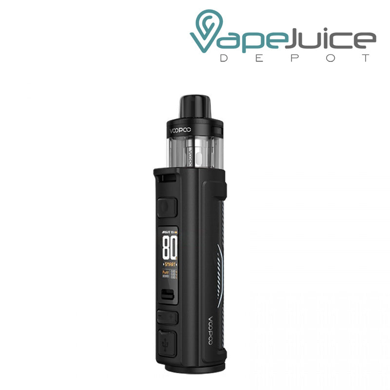 Spray Black VooPoo ARGUS Pro 2 Pod Mod Kit with a display screen and adjustment button - Vape Juice Depot
