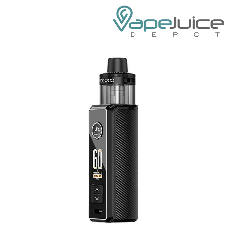 A Spray Black VooPoo Drag S3 pod kit with a digital display - Vape Juice Depot