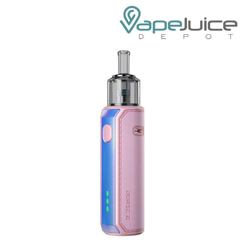 Pink VooPoo Doric E Pod Kit with a firing button - Vape Juice Depot