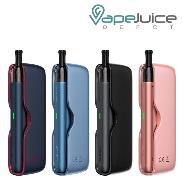 Four Colors of VooPoo Doric Galaxy Pod System Kit with LED light - Vape Juice Depot