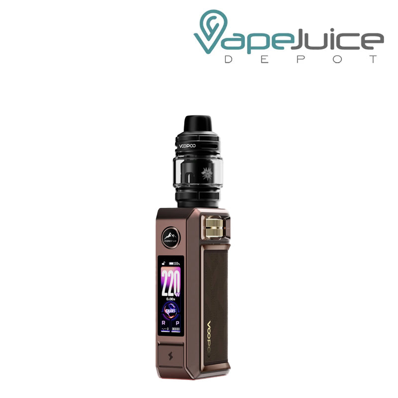 Brown VooPoo DRAG 6 Box Mod Kit with display screen - Vape Juice Depot
