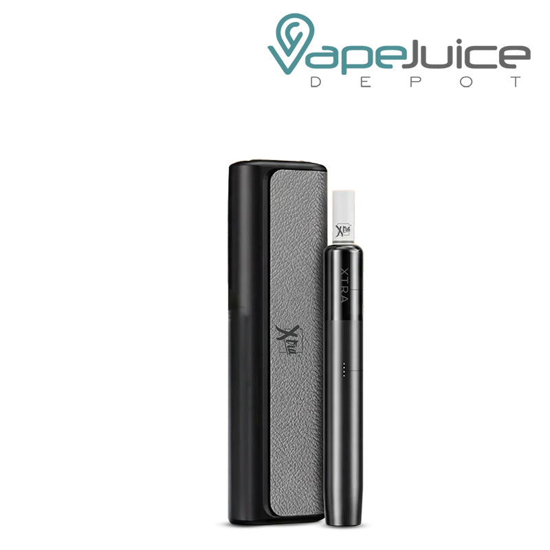 A Case of Gray Xtra SOL Kit and a device next to it - Vape Juice Depot