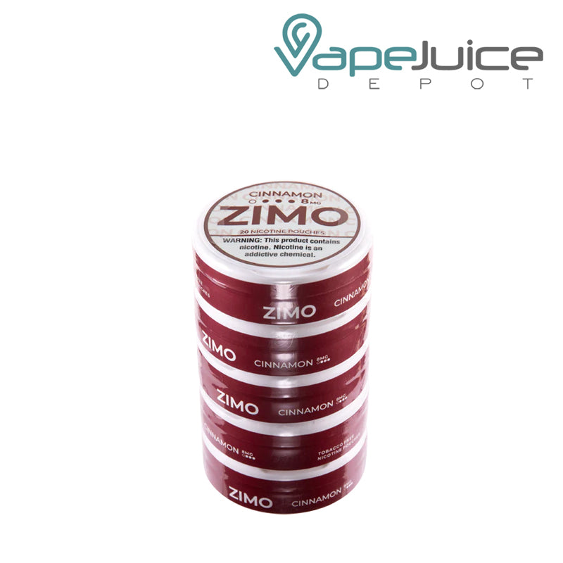 5 Pack of Cinnamon Zimo Pouches - Vape Juice Depot