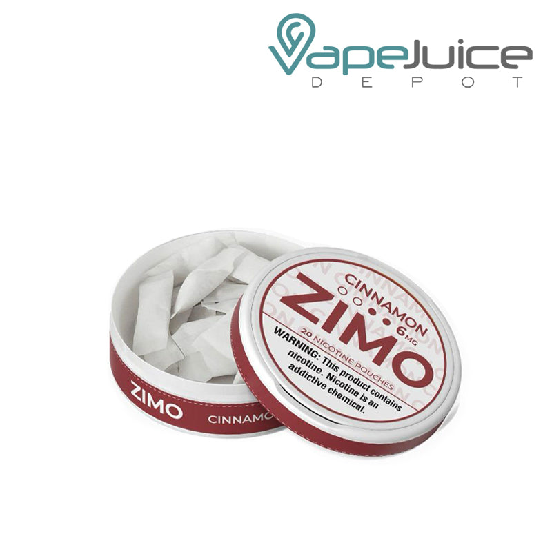 Open Can of Cinnamon Zimo Pouches - Vape Juice Depot