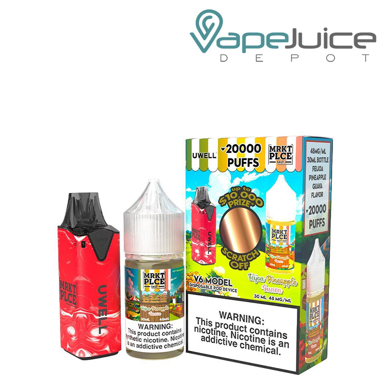 Uwell V6 Disposable Device + Fuji Pineapple Guava Daddy’s Vapor 30mL - Vape Juice Depot