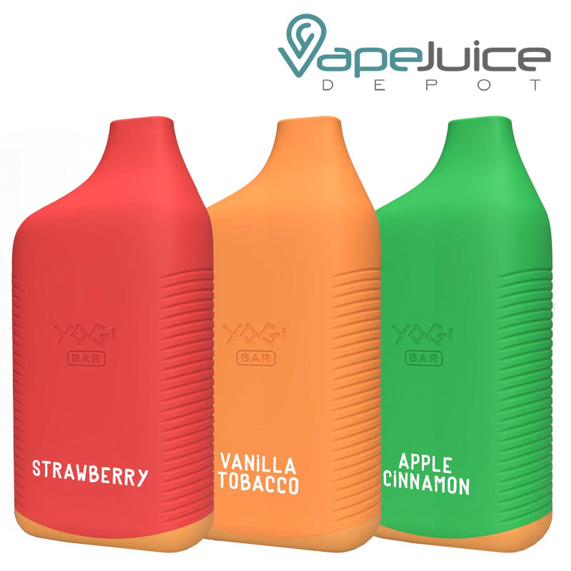 Three flavors of Yogi Bar 8000 Disposable - Vape Juice Depot
