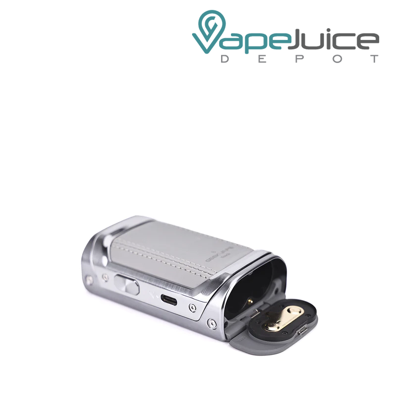 Silver GeekVape T200 Aegis Touch Box Mod opened - Vape Juice Depot