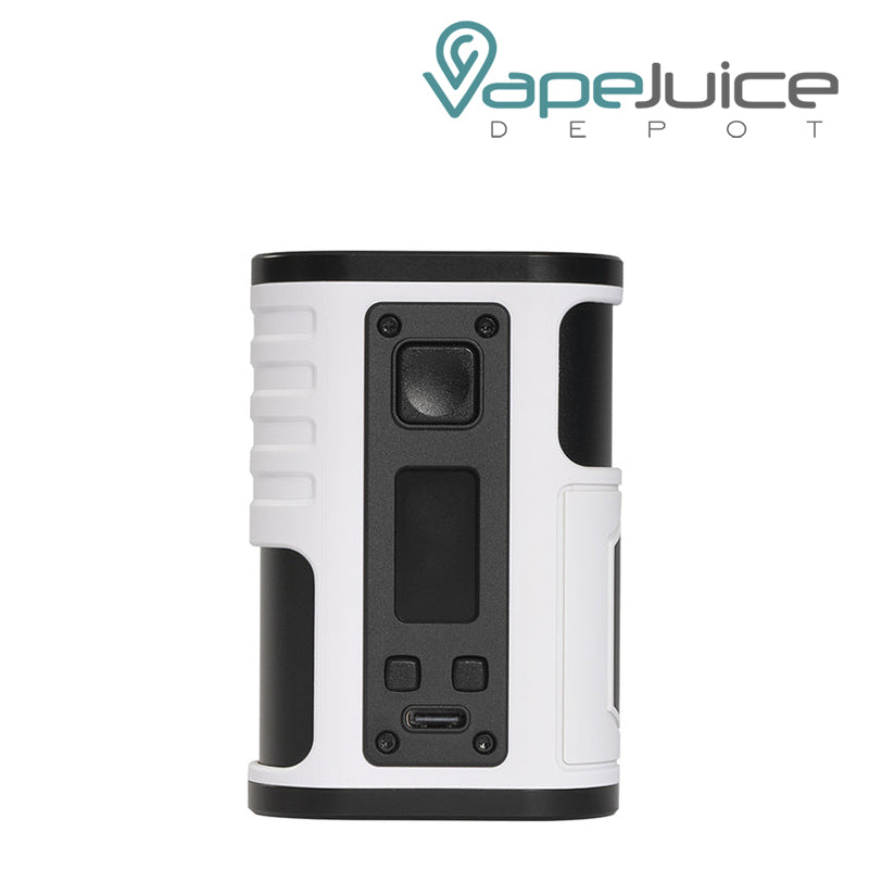 White Asvape ARYA Mod 200W with adjustment buttons and screen - Vape Juice Depot