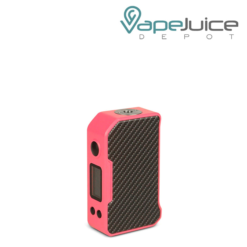 Carbon Fiber Pink Dovpo MVP 220W Box Mod with a firing button and color screen - Vape Juice Depot
