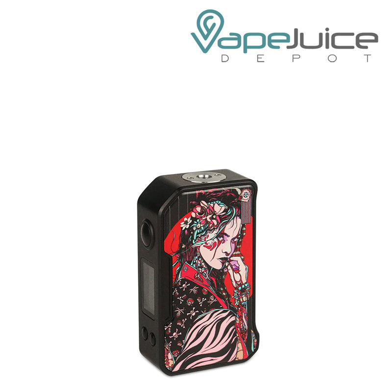 Geishe Black Dovpo MVP 220W Box Mod with a firing button and color screen - Vape Juice Depot