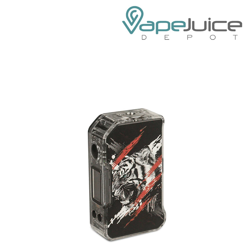 Tiger Transparent Dovpo MVP 220W Box Mod with a firing button and color screen - Vape Juice Depot