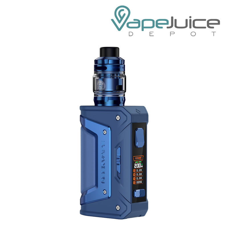 Blue GeekVape Aegis Legend Classic Kit (L200) with colored screen and buttons - Vape Juice Depot