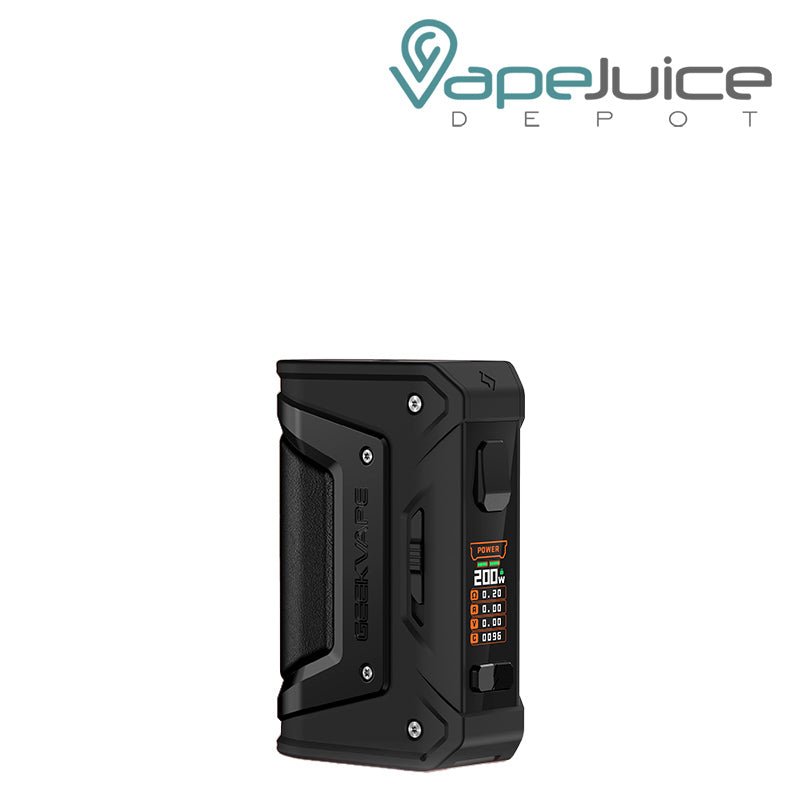 Black GeekVape Aegis Legend Classic Mod (L200) with a firing button and colored screen - Vape Juice Depot