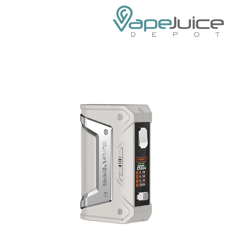 Volcanic Grey GeekVape Aegis Legend Classic Mod (L200) with a firing button and colored screen - Vape Juice Depot