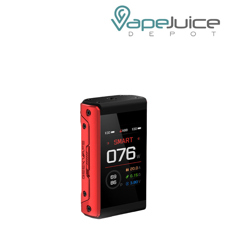 Clared Red GeekVape T200 Aegis Touch Mod with a screen - Vape Juice Depot