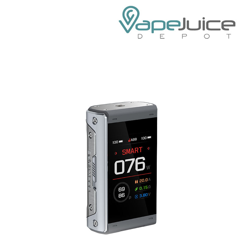 Silver GeekVape T200 Aegis Touch Mod with a screen - Vape Juice Depot