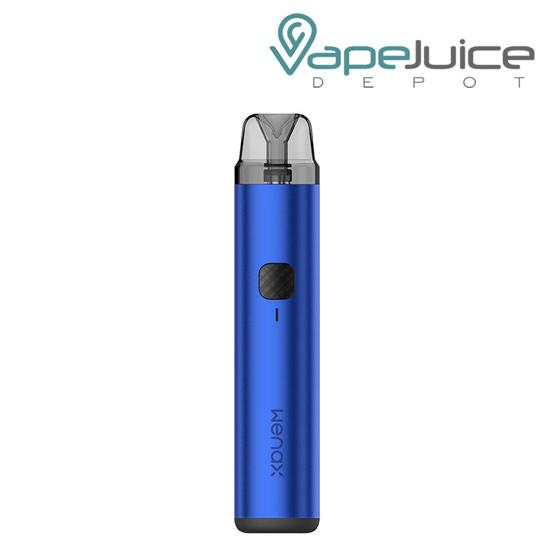 Blue GeekVape Wenax H1 Pod System with a firing button - Vape Juice Depot