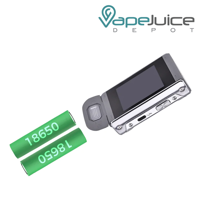 Batteries and opened GeekVape T200 Aegis Touch Box Mod with touch color screen - Vape Juice Depot