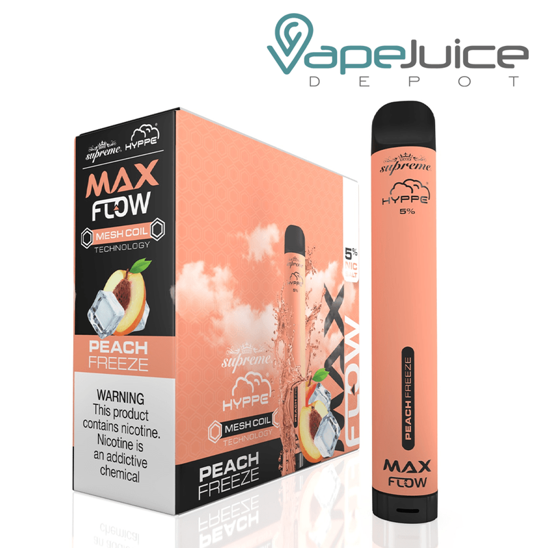 Peach Freeze HYPPE Max Flow Disposable Vape - Vape Juice Depot