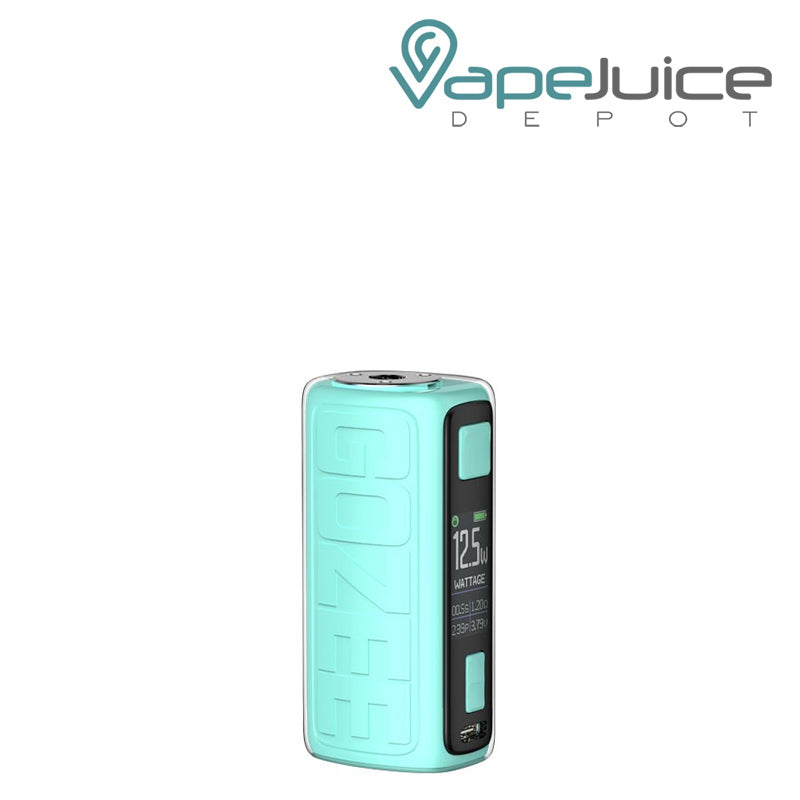 Turquoise Innokin GoZee Mod 60W with display screen and adjustment buttons - Vape Juice Depot