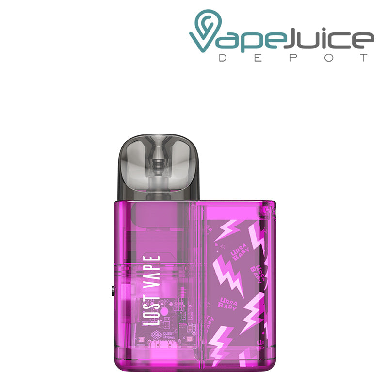 Purple Clear Lost Vape Ursa Baby Pod System - Vape Juice Depot
